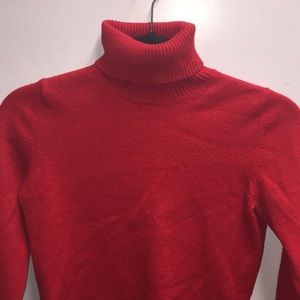Banana Republic red turtleneck